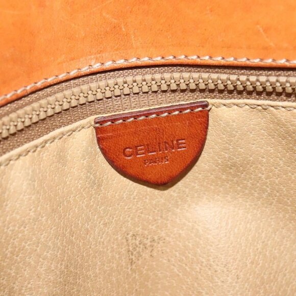 CELINE Macadam Canvas Shoulder Bag PVC Beige Auth - Picture 12 of 16